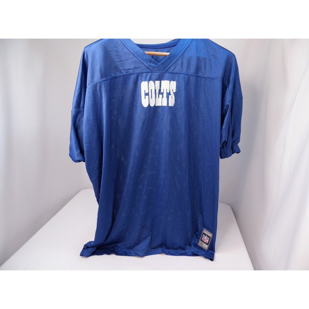 Reebok NFL Indianapolis Colts Youth 4XL Blue Mesh Football Jersey RN 54646